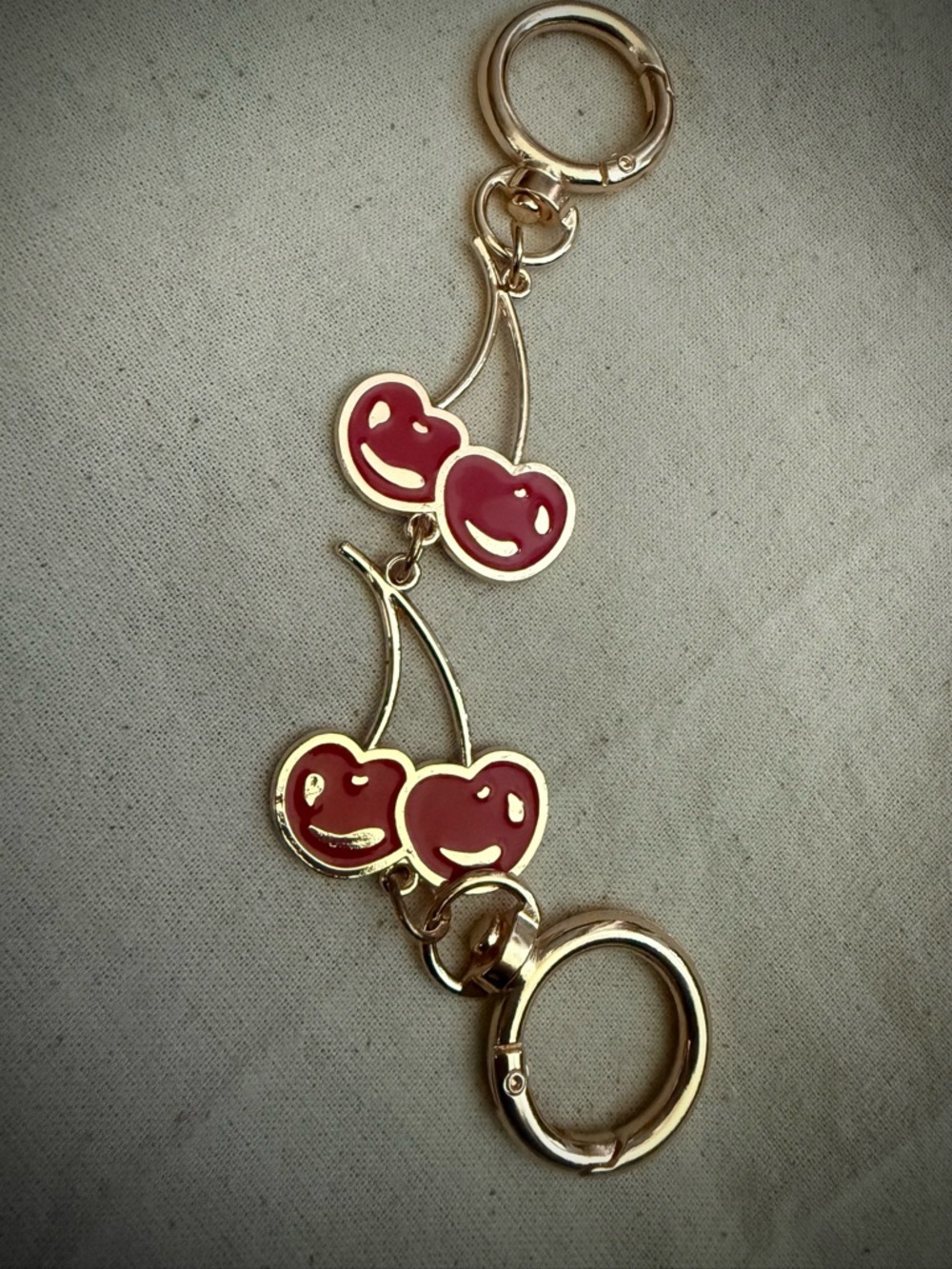 Gold Cherry Bag Extender NWOT